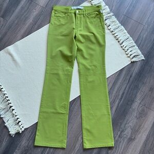 Versace Jeans Couture Women’s Lime Green Nylon Flared Pants